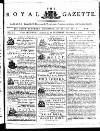 Royal Gazette of Jamaica Saturday 01 September 1781 Page 1