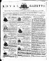 Royal Gazette of Jamaica Saturday 27 October 1781 Page 1