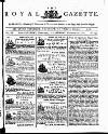 Royal Gazette of Jamaica Saturday 10 November 1781 Page 1