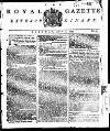 Royal Gazette of Jamaica Tuesday 01 July 1794 Page 1