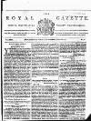 Royal Gazette of Jamaica Saturday 20 March 1813 Page 1