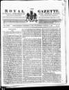 Royal Gazette of Jamaica Saturday 01 January 1825 Page 1