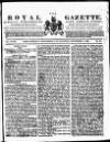 Royal Gazette of Jamaica Saturday 09 September 1826 Page 1