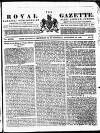 Royal Gazette of Jamaica Saturday 30 September 1826 Page 1