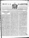 Royal Gazette of Jamaica Saturday 22 August 1835 Page 1