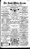 South Wales Gazette Friday 08 April 1892 Page 1