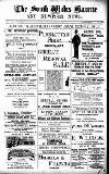 South Wales Gazette Friday 28 January 1898 Page 1