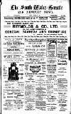 South Wales Gazette Friday 25 October 1907 Page 1