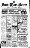 South Wales Gazette Friday 05 August 1921 Page 1
