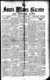 South Wales Gazette Friday 17 January 1930 Page 1