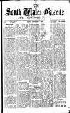 South Wales Gazette Friday 14 February 1930 Page 1