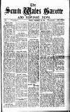 South Wales Gazette Friday 16 February 1934 Page 1
