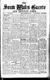 South Wales Gazette Friday 16 March 1934 Page 1
