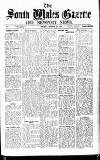 South Wales Gazette Friday 23 March 1934 Page 1