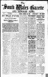 South Wales Gazette Friday 25 January 1935 Page 1