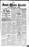 South Wales Gazette Friday 01 March 1935 Page 1