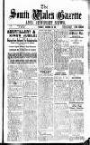 South Wales Gazette Friday 15 March 1935 Page 1