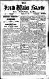 South Wales Gazette Friday 30 July 1937 Page 1