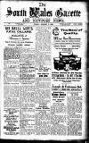 South Wales Gazette Friday 26 August 1938 Page 1