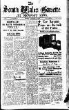 South Wales Gazette Friday 27 January 1939 Page 1