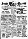South Wales Gazette Friday 14 April 1939 Page 1