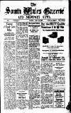 South Wales Gazette Friday 23 June 1939 Page 1