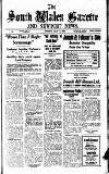 South Wales Gazette Friday 14 July 1939 Page 1