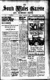 South Wales Gazette Friday 26 January 1940 Page 1
