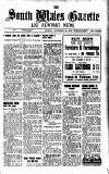 South Wales Gazette Friday 22 November 1940 Page 1