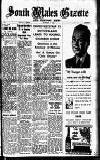 South Wales Gazette Friday 01 November 1946 Page 1
