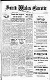 South Wales Gazette Friday 21 January 1949 Page 1