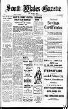 South Wales Gazette Friday 28 January 1949 Page 1