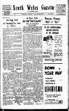 South Wales Gazette Friday 22 September 1950 Page 1