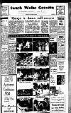 South Wales Gazette Thursday 05 September 1968 Page 1