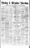 Alderley & Wilmslow Advertiser Friday 04 September 1874 Page 1