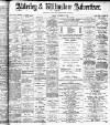 Alderley & Wilmslow Advertiser Friday 14 October 1898 Page 1