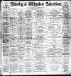 Alderley & Wilmslow Advertiser Friday 13 January 1899 Page 1
