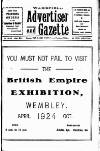 Wakefield Advertiser & Gazette Tuesday 01 July 1924 Page 1