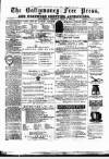 Ballymoney Free Press and Northern Counties Advertiser Thursday 15 April 1886 Page 1