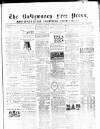 Ballymoney Free Press and Northern Counties Advertiser Thursday 11 February 1892 Page 1