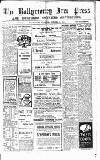Ballymoney Free Press and Northern Counties Advertiser Thursday 24 October 1918 Page 1