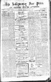 Ballymoney Free Press and Northern Counties Advertiser Thursday 25 January 1923 Page 1