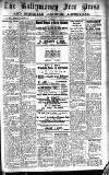 Ballymoney Free Press and Northern Counties Advertiser Thursday 16 March 1933 Page 1