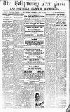 Ballymoney Free Press and Northern Counties Advertiser Thursday 12 April 1934 Page 1