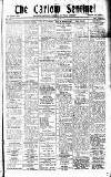 Carlow Sentinel Saturday 26 June 1920 Page 1