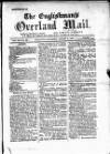 Englishman's Overland Mail Saturday 09 August 1884 Page 1