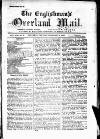 Englishman's Overland Mail Tuesday 03 February 1885 Page 1