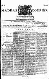 Madras Courier Wednesday 22 September 1790 Page 1