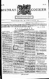 Madras Courier Wednesday 17 November 1790 Page 1