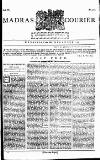 Madras Courier Wednesday 08 December 1790 Page 1